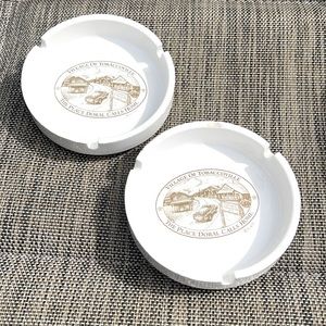🐝 Vtg. Village of Tobaccoville The Place Doral Calls Home Ashtrays Trinket Dish